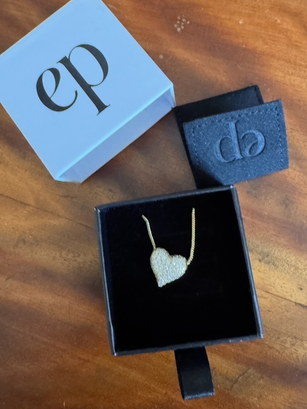 ep jewels Iced Baby Jumbo Heart Necklace NIB - Picture 7 of 7